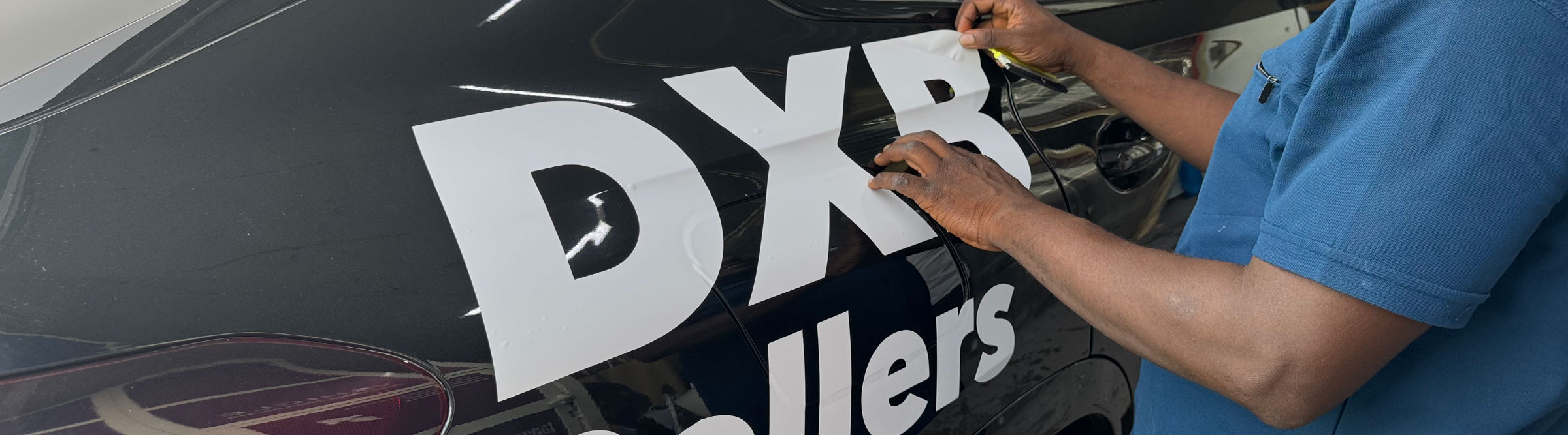Custom vehicle decals in Dubai for branding and advertising