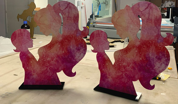 Acrylic Logo Fabrication service example