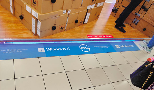 Floor Sticker Printing service example
