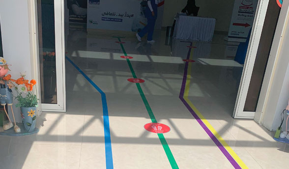 Floor Sticker Printing service example