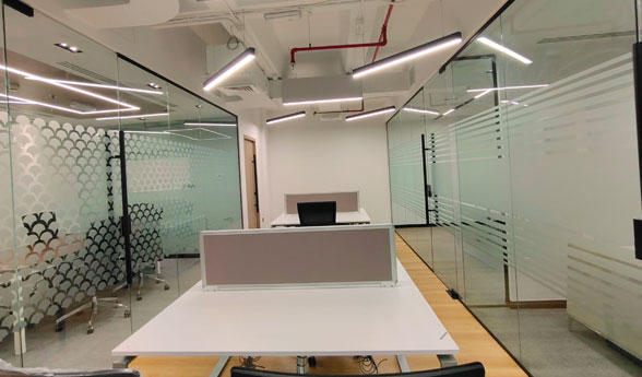 Frosted Glass Stickers service example