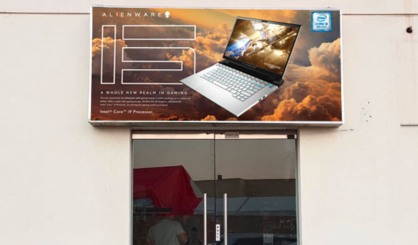 Flex Face Backlit Banner Printing service example