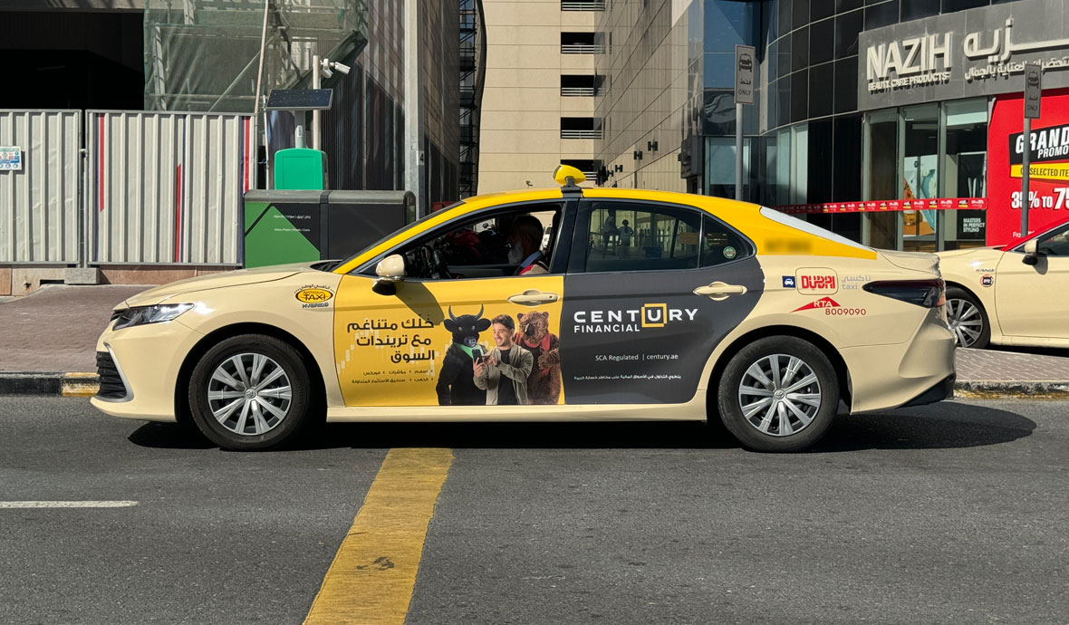 Taxi Advertising in Dubai service example